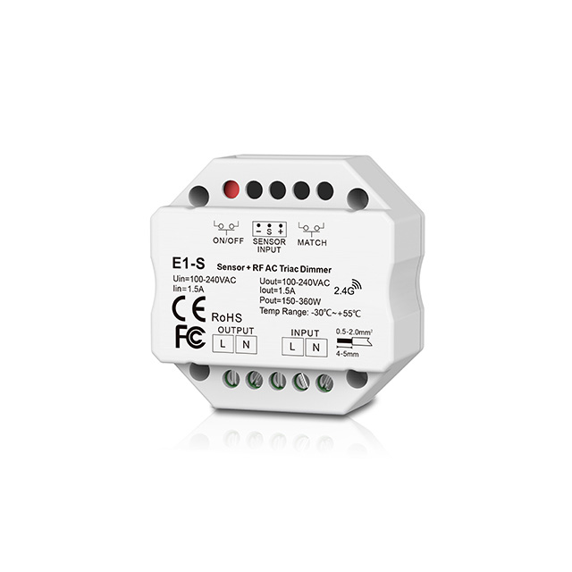 E1-S 1.5A High Voltage Triac Sensor Dimmable LED Controller - RF Smart Switch